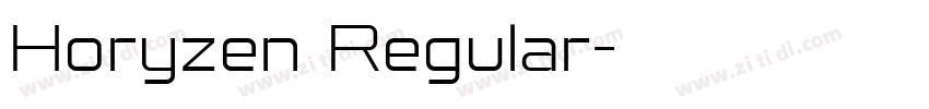 Horyzen Regular字体转换